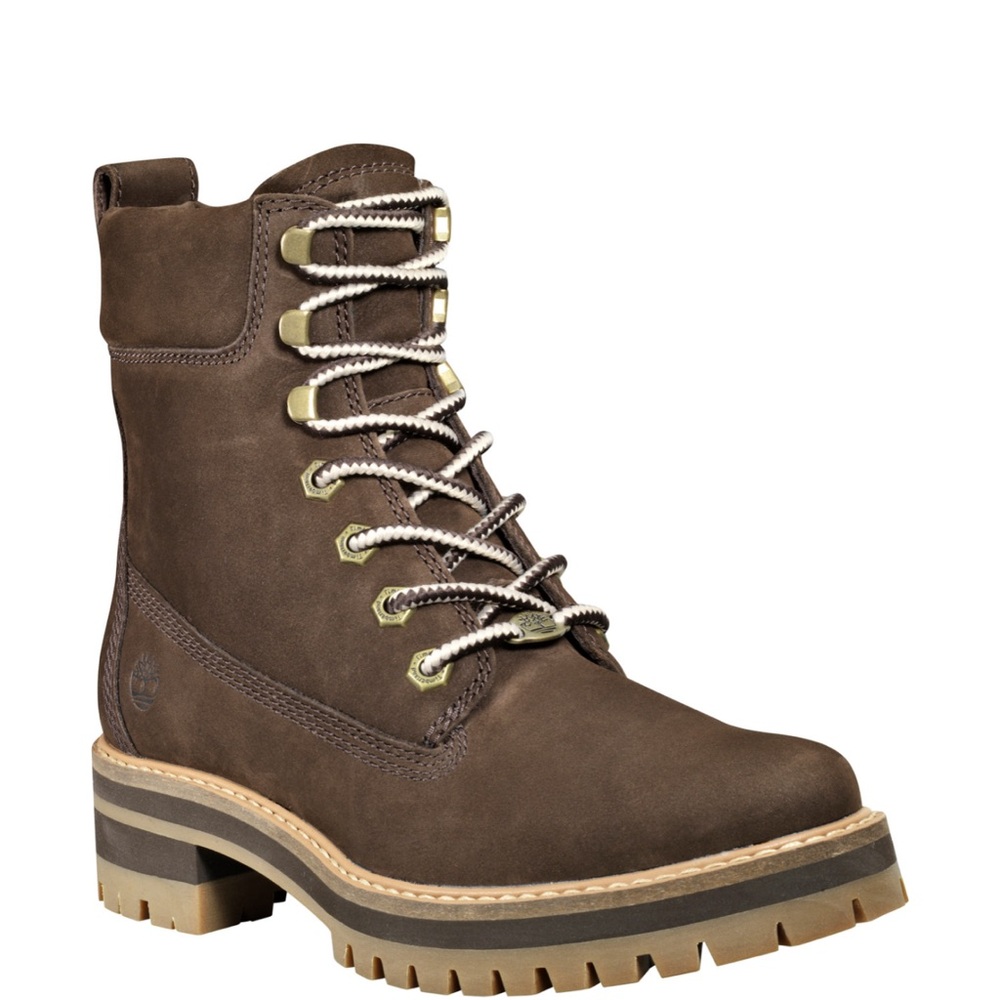 Timberland Dark Brown Courmayeur valley leather boots size 8